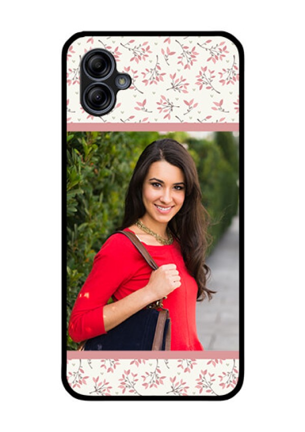 Galaxy M04 Custom Glass Phone Case - Premium Floral Design
