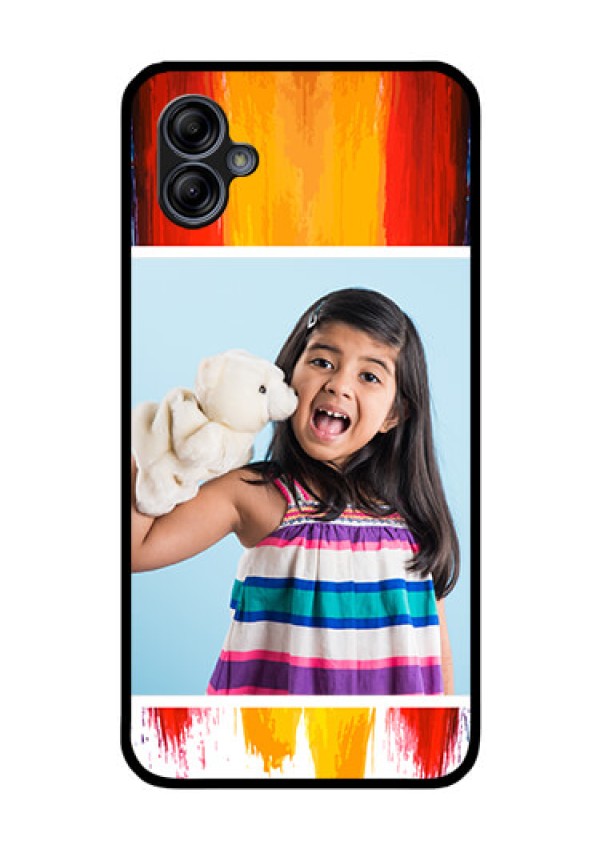 Galaxy M04 Personalized Glass Phone Case - Multi Color Design