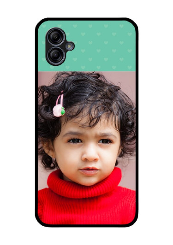Galaxy M04 Custom Glass Phone Case - Lovers Picture Design