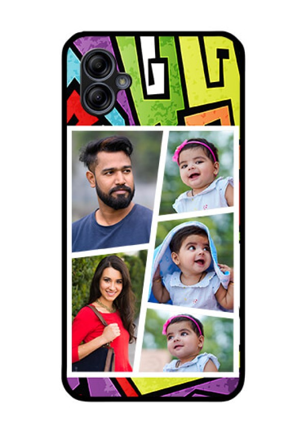 Galaxy M04 Custom Glass Phone Case - Graffiti pattern Design