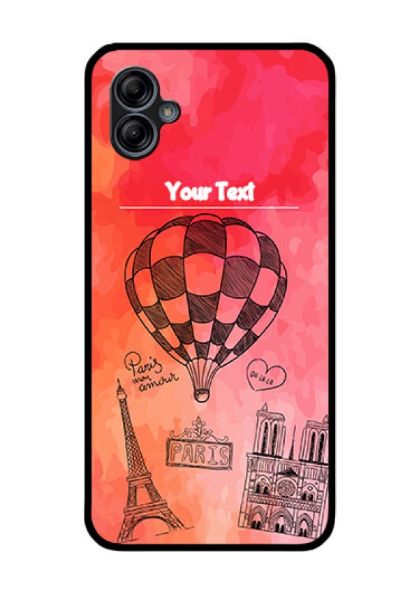 Galaxy M04 Custom Glass Phone Case - Paris Theme Design