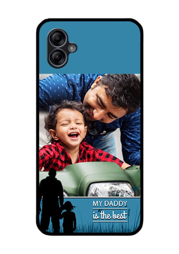 Galaxy M04 Custom Glass Mobile Case - Best dad design