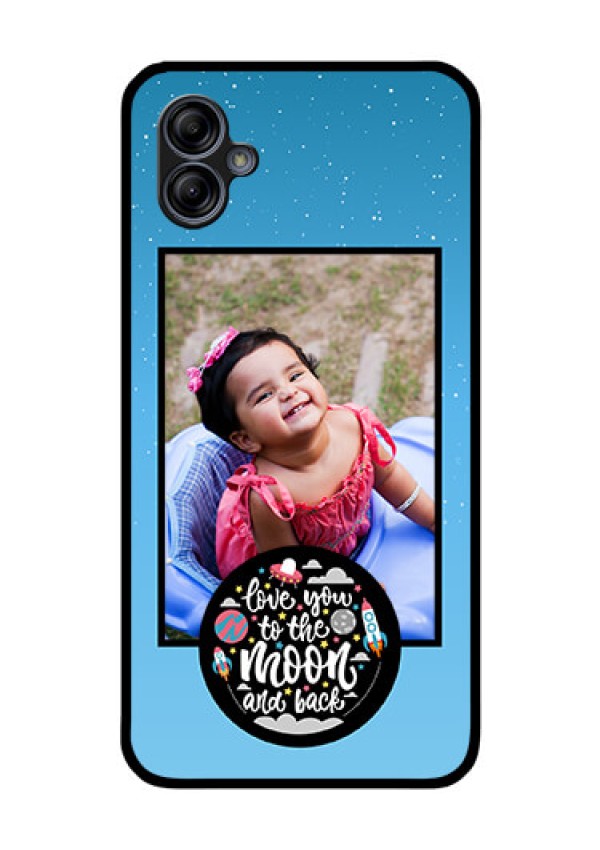 Galaxy M04 Custom Glass Mobile Case - Wave Pattern Colorful Design