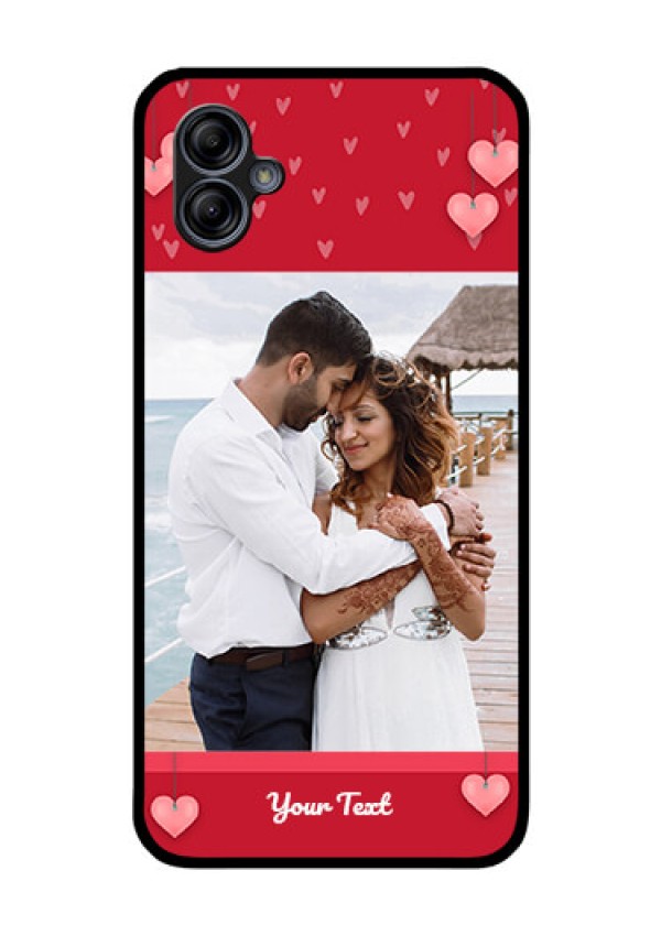 Galaxy M04 Custom Glass Phone Case - Valentines Day Design