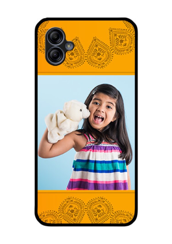 Galaxy M04 Personalized Glass Phone Case - Photo Wedding Design