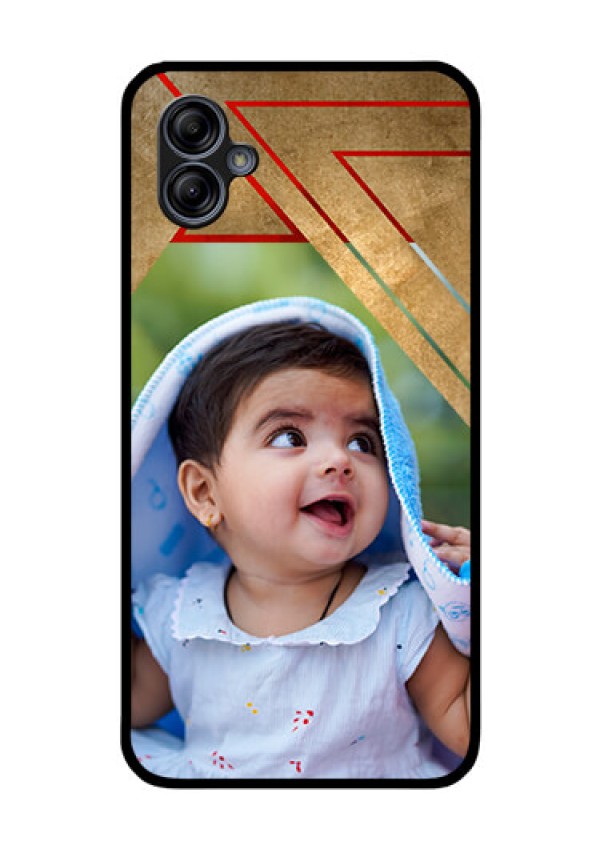 Galaxy M04 Personalized Glass Phone Case - Gradient Abstract Texture Design