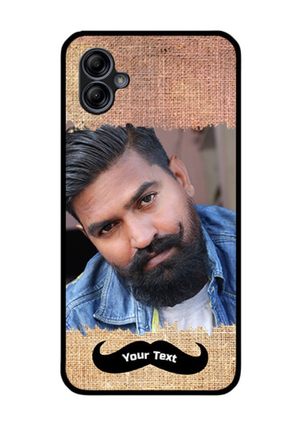 Galaxy M04 Personalized Glass Phone Case - with Texture Design