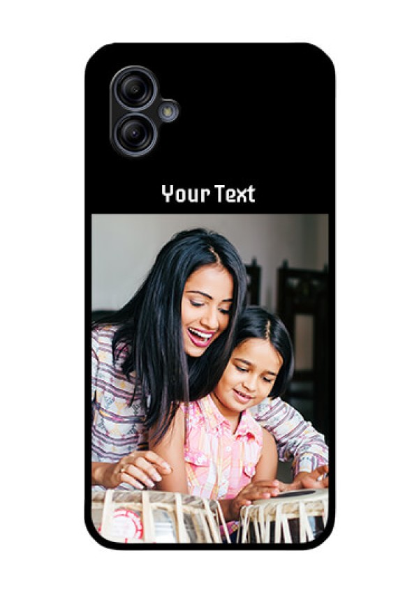 Galaxy M04 Photo with Name on Glass Phone Case