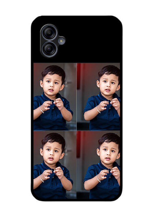 Galaxy M04 4 Image Holder on Glass Mobile Cover