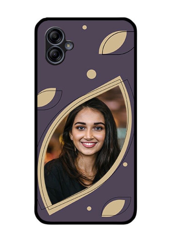 Galaxy M04 Custom Glass Mobile Case - Falling Leaf Design