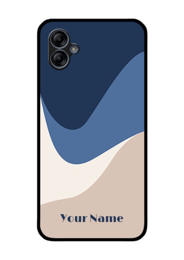Galaxy M04 Custom Glass Phone Case - Abstract Drip Art Design