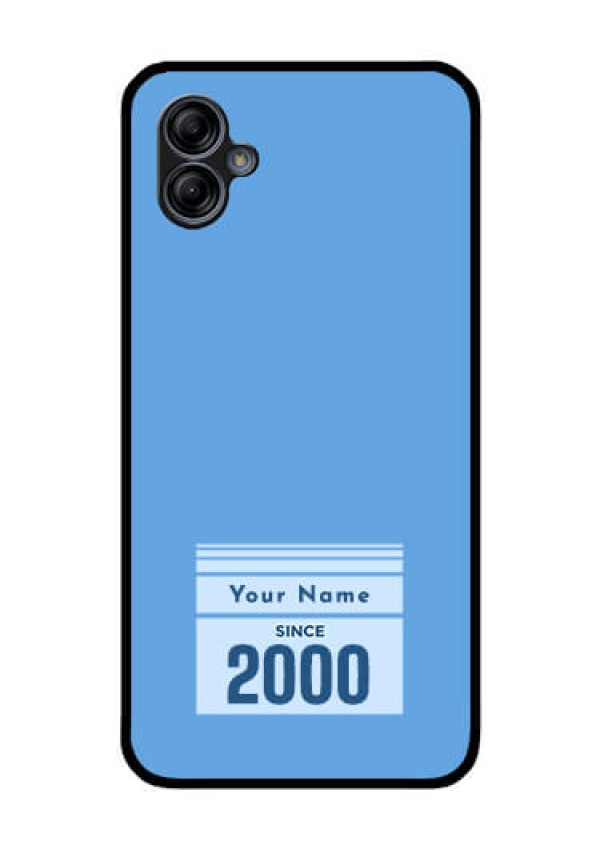 Galaxy M04 Custom Glass Mobile Case - Custom Year of birth Design