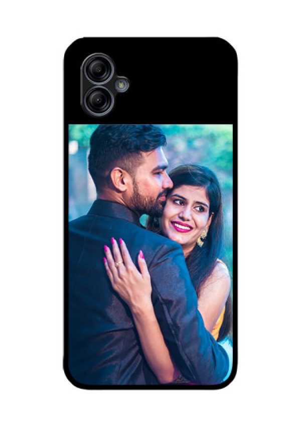Galaxy M04 Custom Glass Phone Case - Upload Full Picture With Custom Color Design