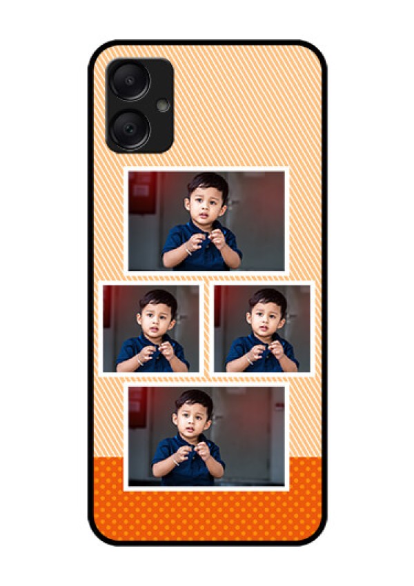 Galaxy M05 Custom Glass Phone Case - Bulk Photos Upload Design