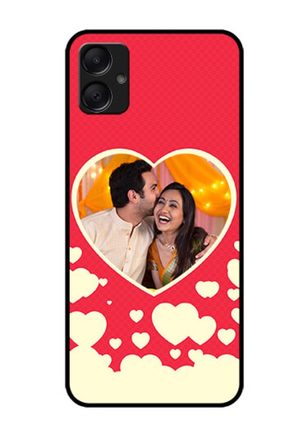 Galaxy M05 Custom Glass Phone Case - Love Symbols Phone Cover Design