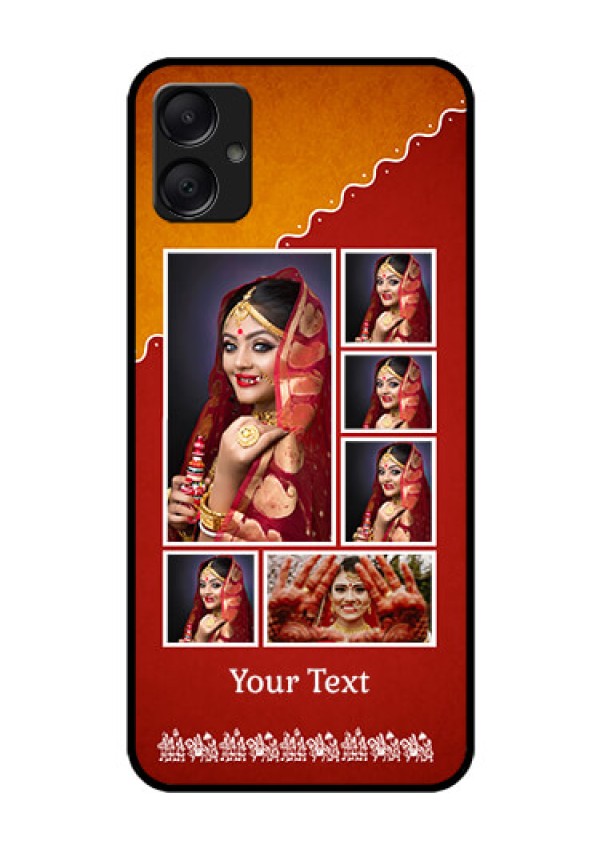 Galaxy M05 Custom Glass Phone Case - Wedding Pic Upload Design