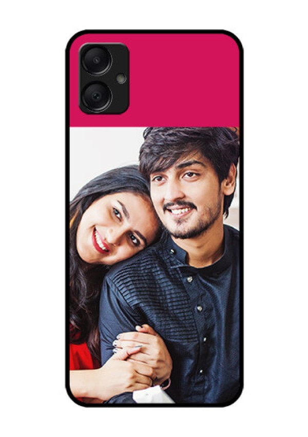 Galaxy M05 Custom Glass Phone Case - Anniversary Cover Design