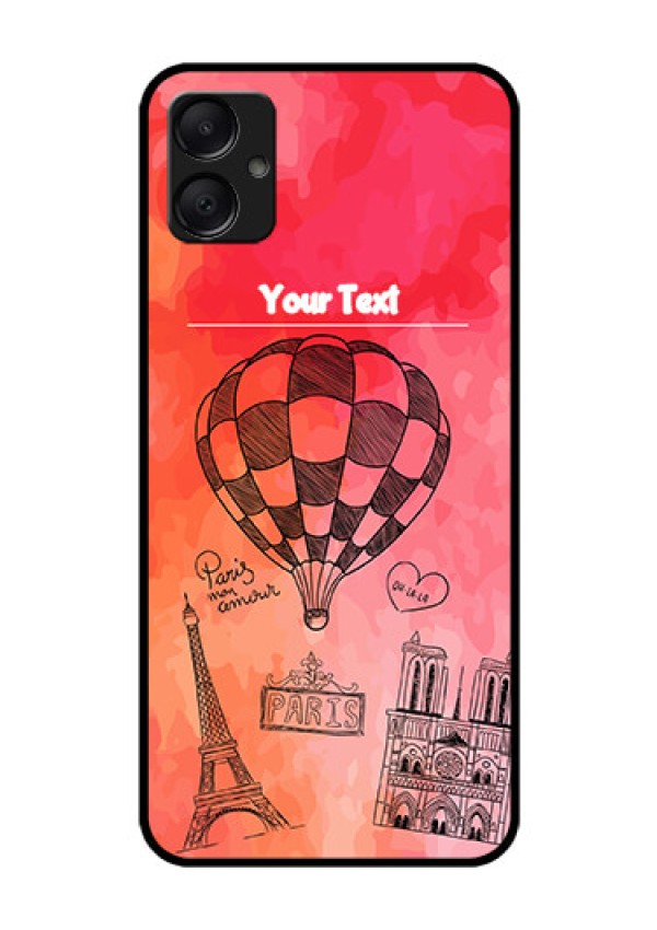 Galaxy M05 Custom Glass Phone Case - Paris Theme Design