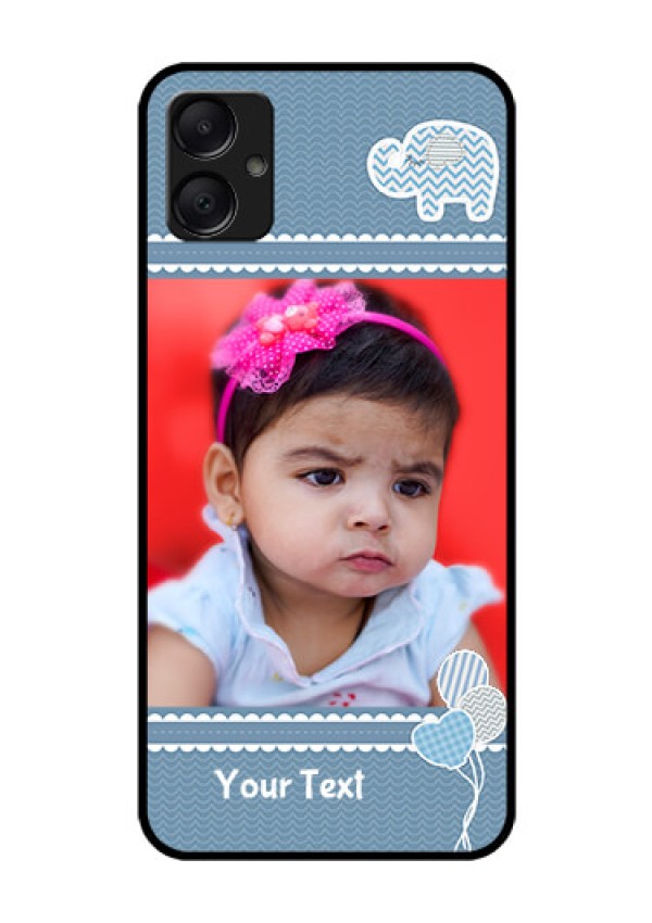 Galaxy M05 Custom Glass Phone Case - With Kids Pattern Design