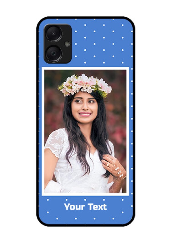 Galaxy M05 Custom Glass Phone Case - Polka Dots Design