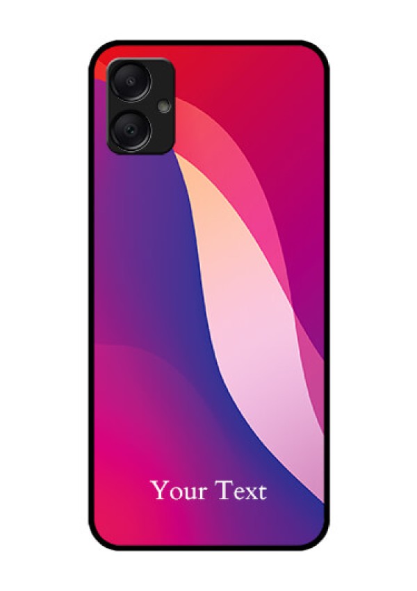 Galaxy M05 Custom Glass Phone Case - Digital Abstract Overlap Design