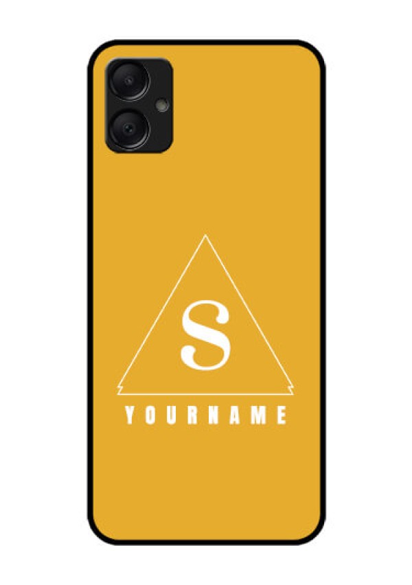 Galaxy M05 Custom Glass Phone Case - Simple Triangle Design