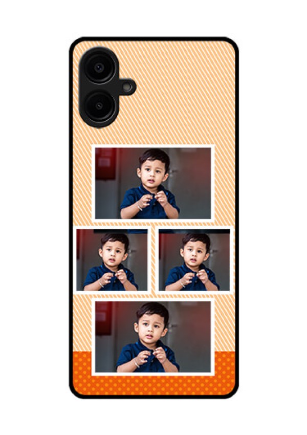 Galaxy M06 Custom Glass Phone Case - Bulk Photos Upload Design