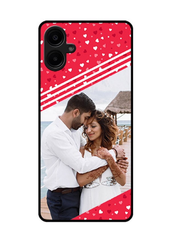Galaxy M06 Custom Glass Phone Case - Valentines Gift Design