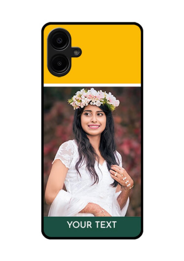 Galaxy M06 Custom Glass Phone Case - Love You Design