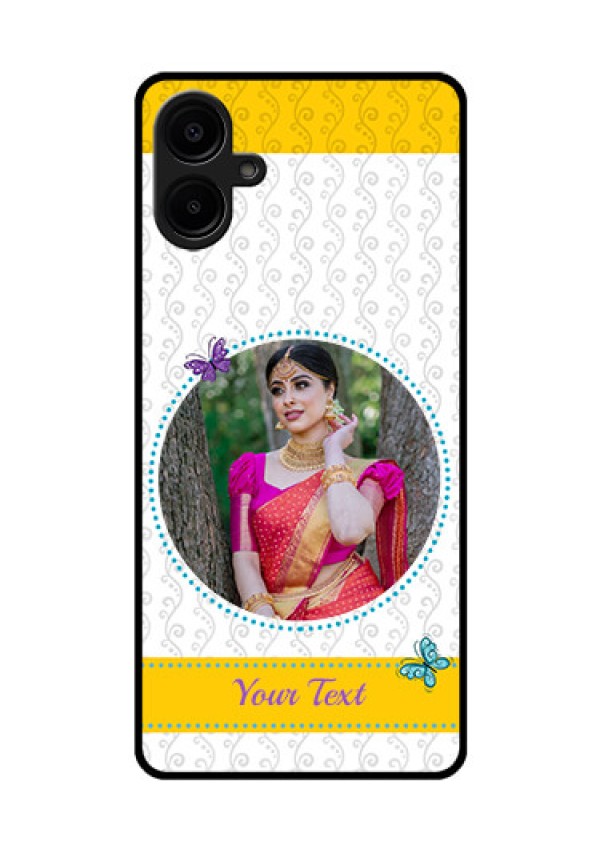 Galaxy M06 Custom Glass Phone Case - Girls Premium Case Design