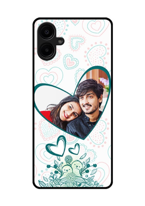 Galaxy M06 Custom Glass Phone Case - Premium Couple Design