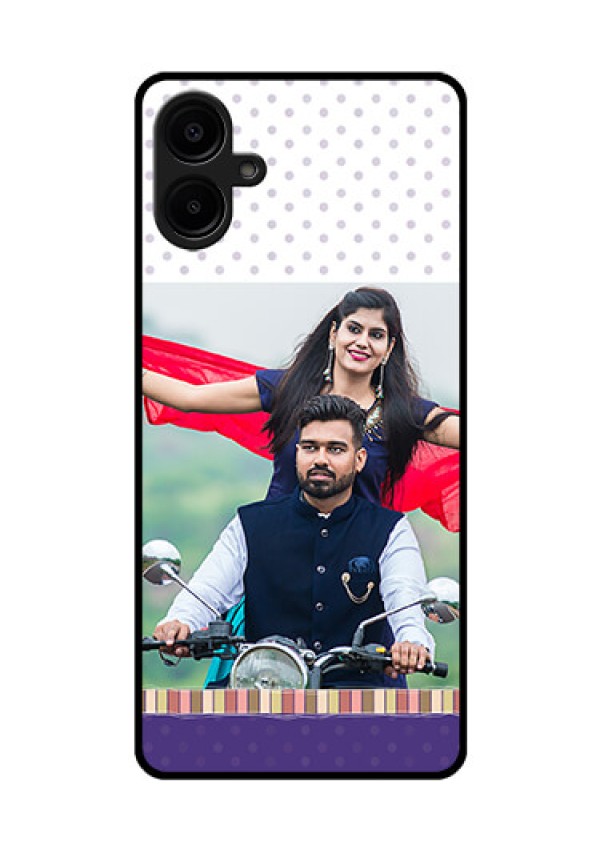 Galaxy M06 Custom Glass Phone Case - Cute Family Design