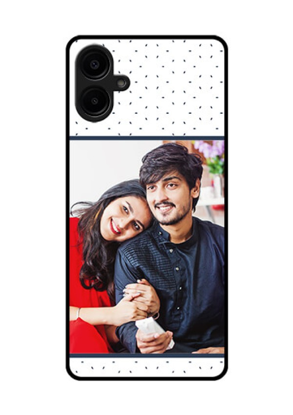 Galaxy M06 Custom Glass Phone Case - Premium Dot Design