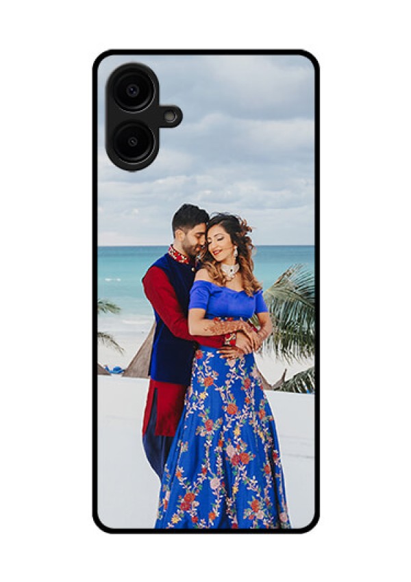 Galaxy M06 Custom Glass Phone Case - Upload Full Picture Design
