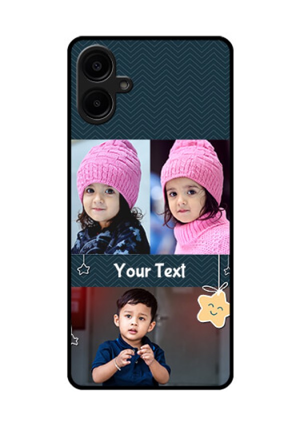 Galaxy M06 Custom Glass Phone Case - Hanging Stars Design