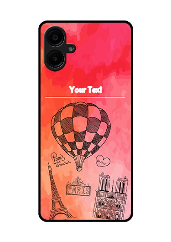 Galaxy M06 Custom Glass Phone Case - Paris Theme Design