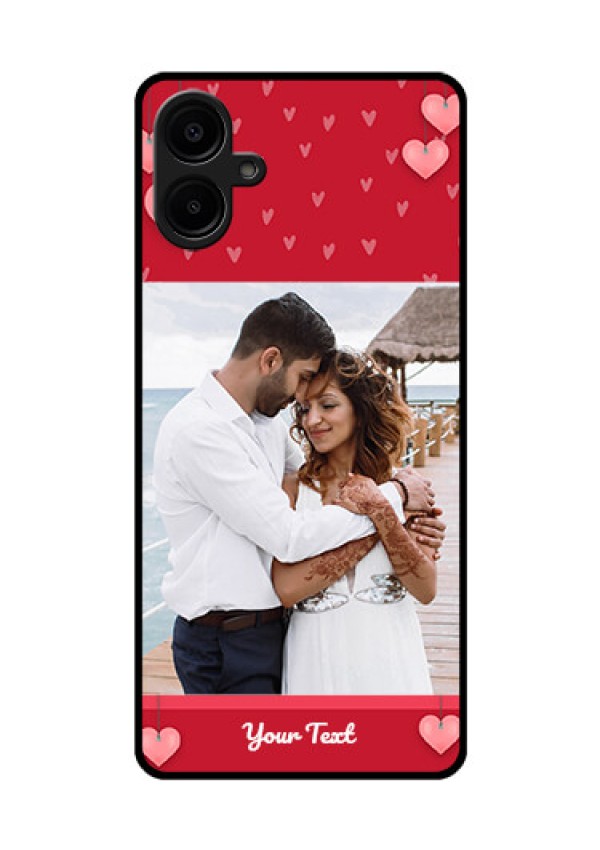 Galaxy M06 Custom Glass Phone Case - Valentines Day Design