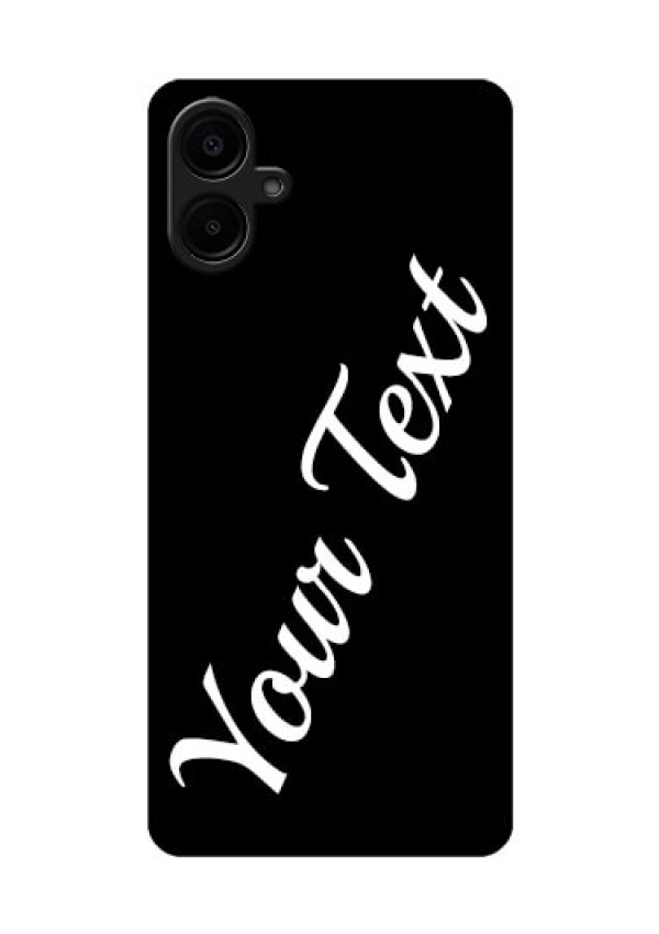 Galaxy M06 Custom Glass Phone Case - With Your Name Design
