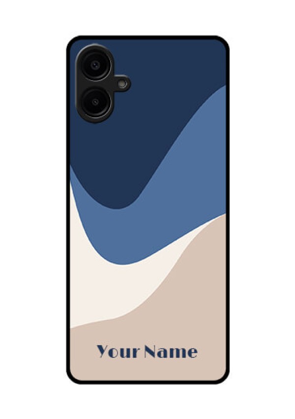 Galaxy M06 Custom Glass Phone Case - Abstract Drip Art Design