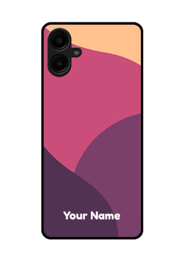 Galaxy M06 Custom Glass Phone Case - Mixed Multi - Colour Abstract Art Design
