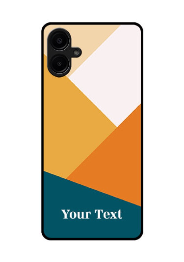 Galaxy M06 Custom Glass Phone Case - Stacked Multi - Colour Design
