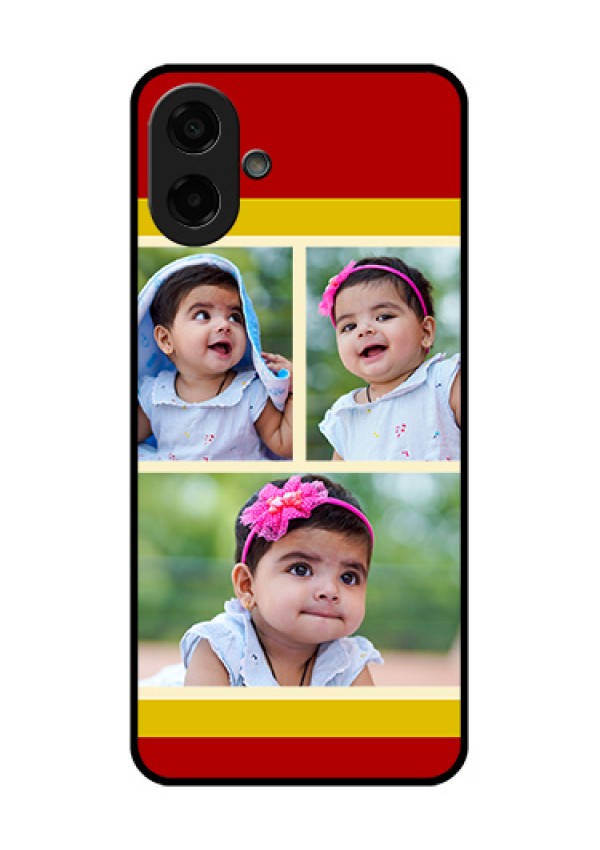 Samsung Galaxy M07 Custom Glass Phone Case - Multiple Pic Upload Design