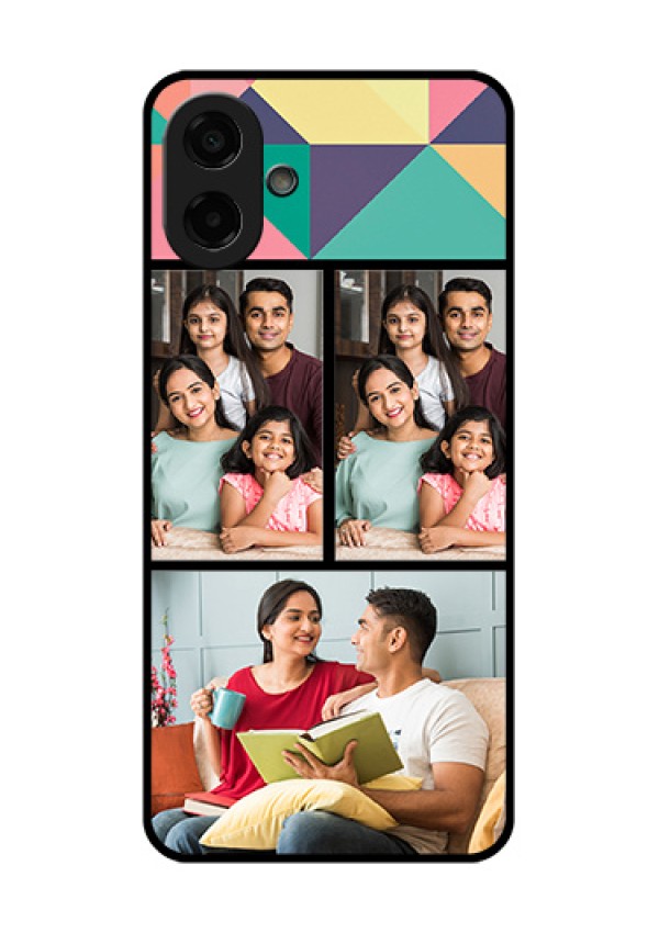Samsung Galaxy M07 Custom Glass Phone Case - Bulk Pic Upload Design