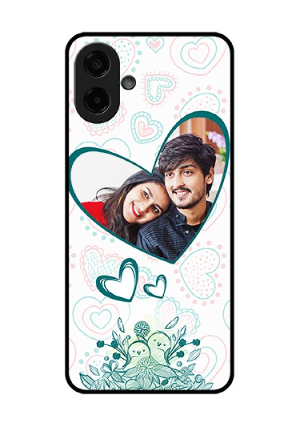 Samsung Galaxy M07 Custom Glass Phone Case - Premium Couple Design