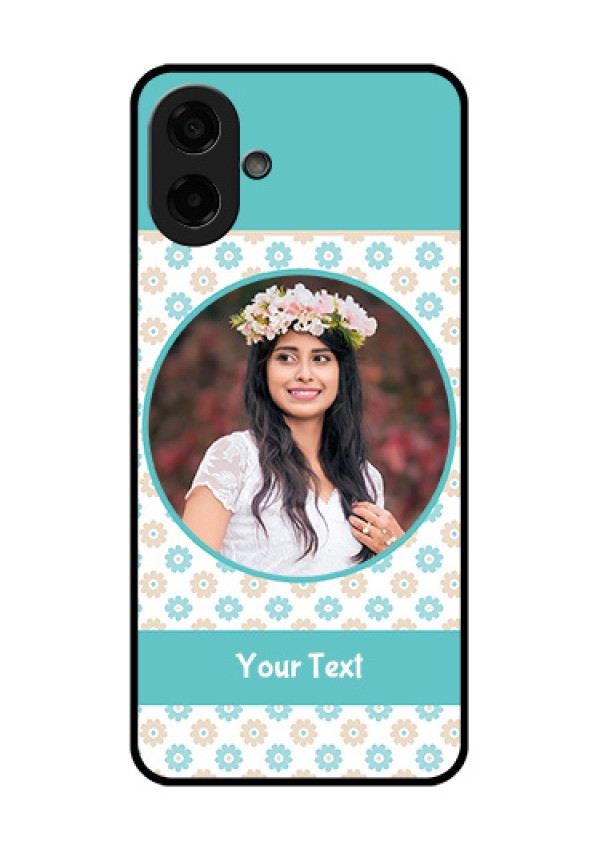 Samsung Galaxy M07 Custom Glass Phone Case - Beautiful Flowers Design