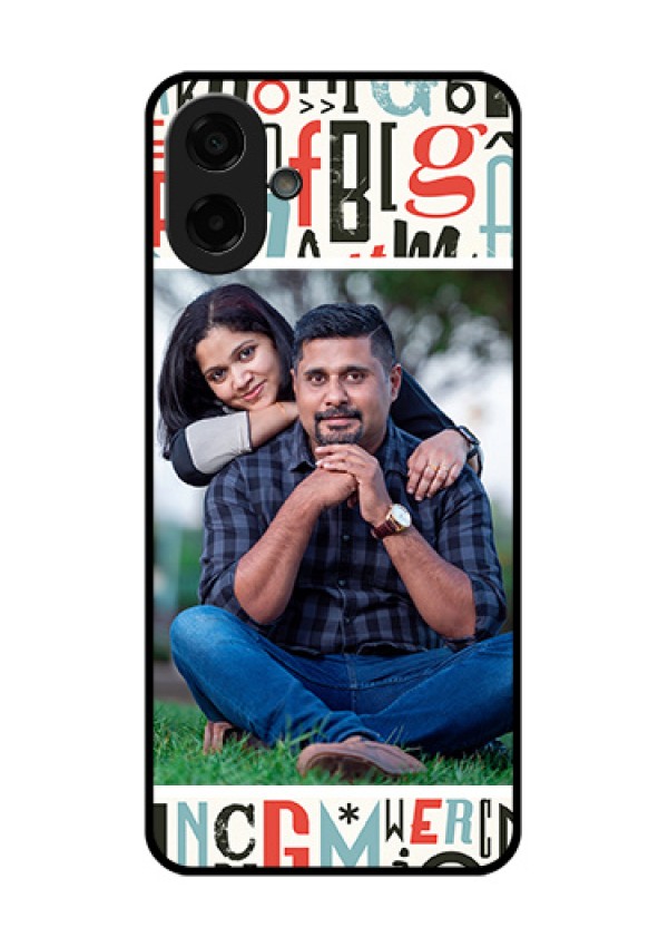 Samsung Galaxy M07 Custom Glass Phone Case - Alphabet Design