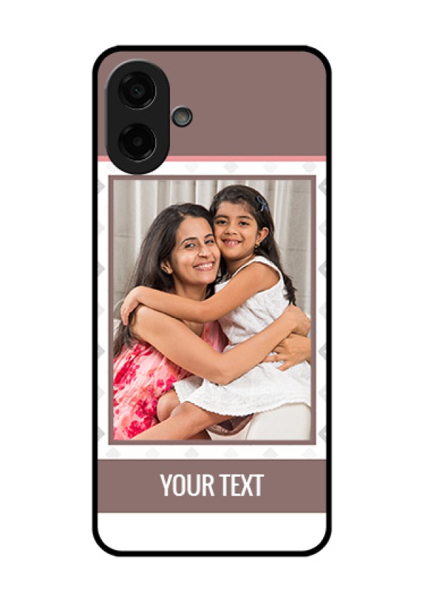 Samsung Galaxy M07 Custom Glass Phone Case - Simple Diamond Design