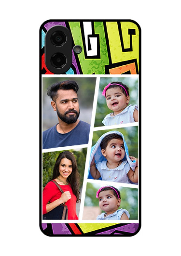 Samsung Galaxy M07 Custom Glass Phone Case - Graffiti Pattern Design