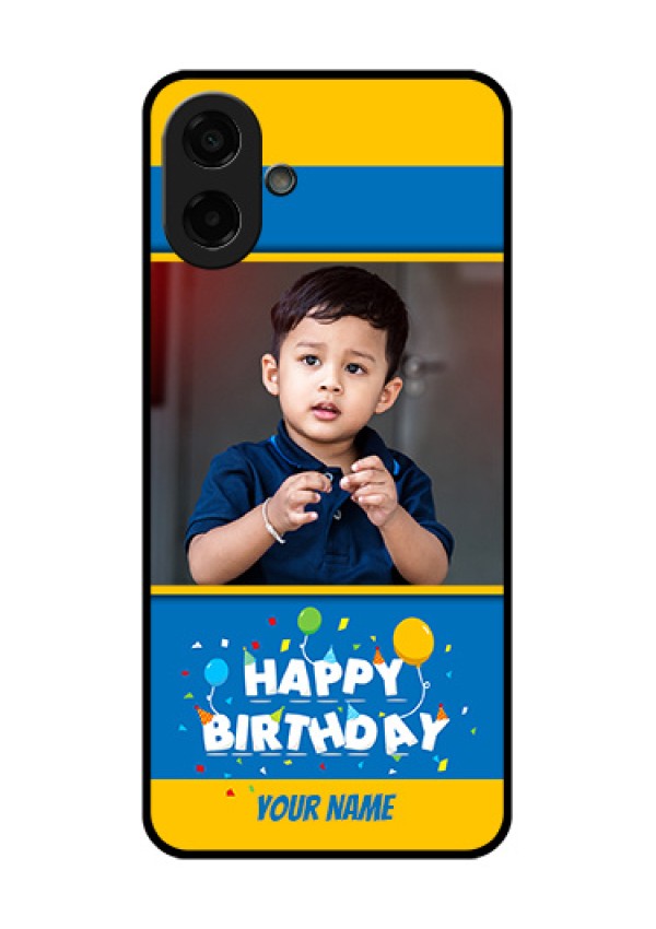 Samsung Galaxy M07 Custom Glass Phone Case - Birthday Wishes Design