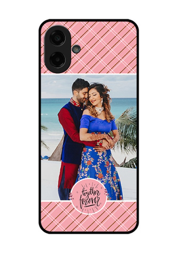 Samsung Galaxy M07 Custom Glass Phone Case - Together Forever Design